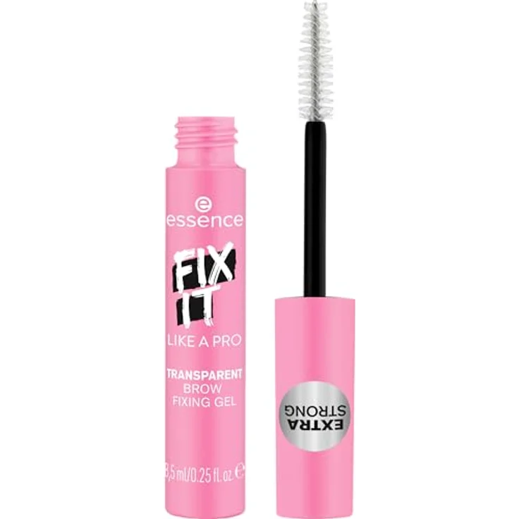essence cosmetics FIX IT LIKE A PRO TRANSPARENT BROW FIXING GEL, Augenbrauengel, Transparent, fixierend, transluzent, vegan, ölfrei, ohne Parabene, 1er Pack (8.5ml) – Bild 1