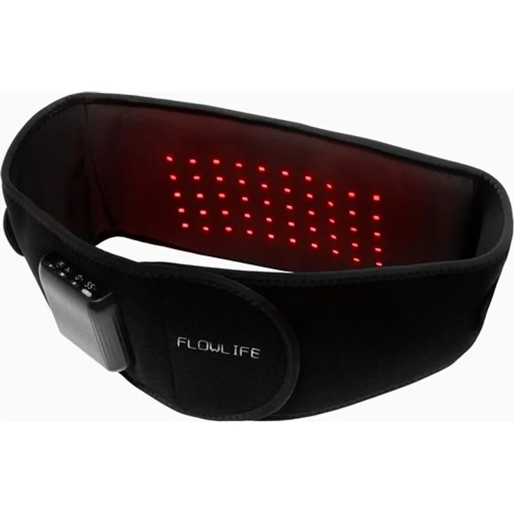 Flowlife Flowtherma Belt, Massagegerät mit Wärme- und Vibrationstherapie, rot