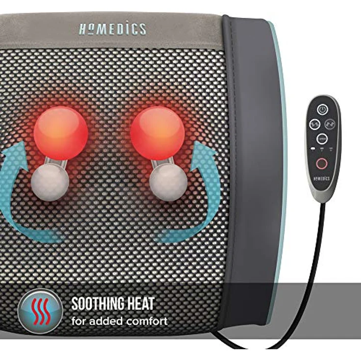 HoMedics GEL Massagekissen wiederaufladbar, Gezielte, tiefenwirksame Shiatsu Massage mit Gel-Technologie und Akku, vielseitig einsetzbar, mit Wärmefunktion – Bild 6