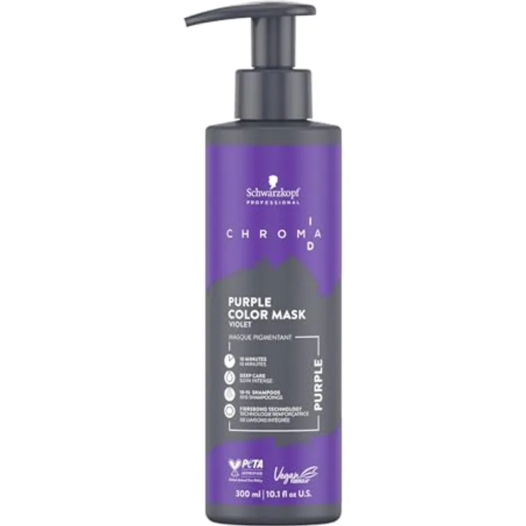 Schwarzkopf Professional CHROMA ID Bonding Color Mask Semi Permanentes Farbsystem Haarmaske Purple 250 ml - Vegane Formel, Pflegende Tönung, Intensive Pflege