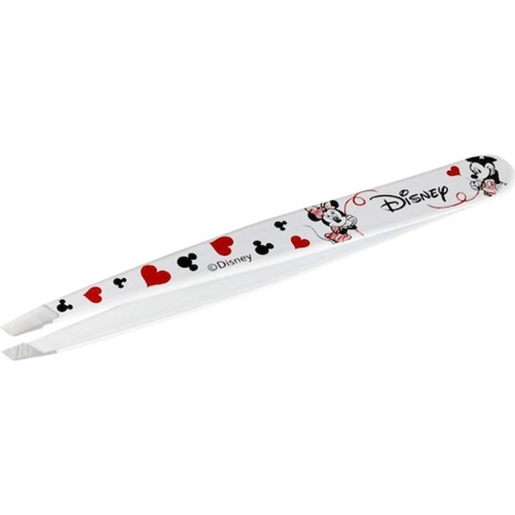 Tweezerman Forever in Love, Schrägen Pinzette Unisex aus rostfreiem Edelstahl mit handgeschliffenen Spitzen und limitiertem Disney-Design