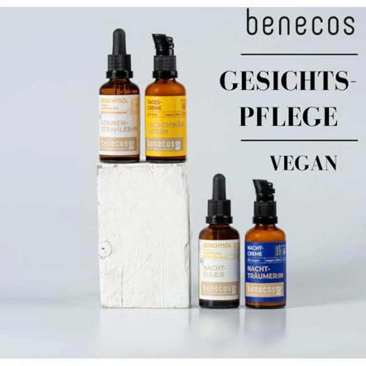 Benecos Gesichtspflege Gesichtscreme Mandel, 50 ml, für die tägliche Anwendung mit 100% natürlichen Inhaltsstoffen – Bild 2