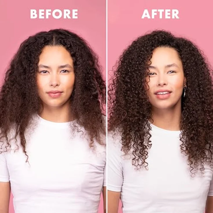 Umberto Giannini Thirsty Curls Anti-Frizz Transf. Cream, nicht fettende Haarcreme & Stylingcreme für Damen, 100 ml, Hitzeschutz bis 230°C, feuchtigkeitsspendend, mit Hyaluronsäure und schwarzem Haferextrakt – Bild 2