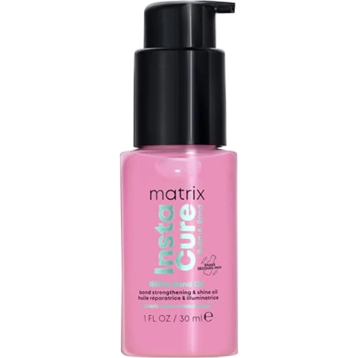 Matrix Instacure Build-A-Bond Oil 30 ml, Reparaturöl zur Stärkung und Glanzverleihung für strapaziertes Haar, vegane Formel mit Zitronensäure und Aminosäuren – Bild 1