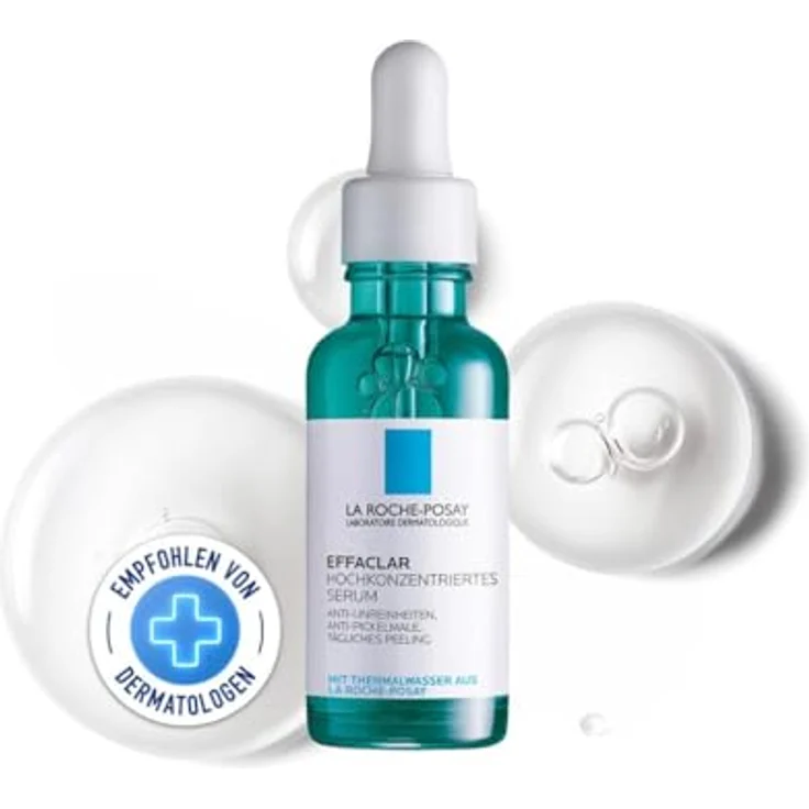 La Roche Possay Effaclar Serum 30 ml mit einer pflegenden Wirkung, hochkonzentriert, porenverfeinernd, Anti-Falten Wirkung – Bild 2