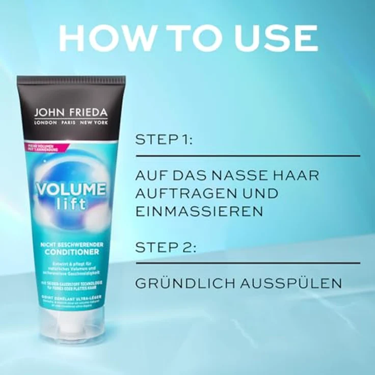 John Frieda Volume Lift Conditioner Spülung Nicht Beschwerend Für Feines Haar 250 ml – Bild 5