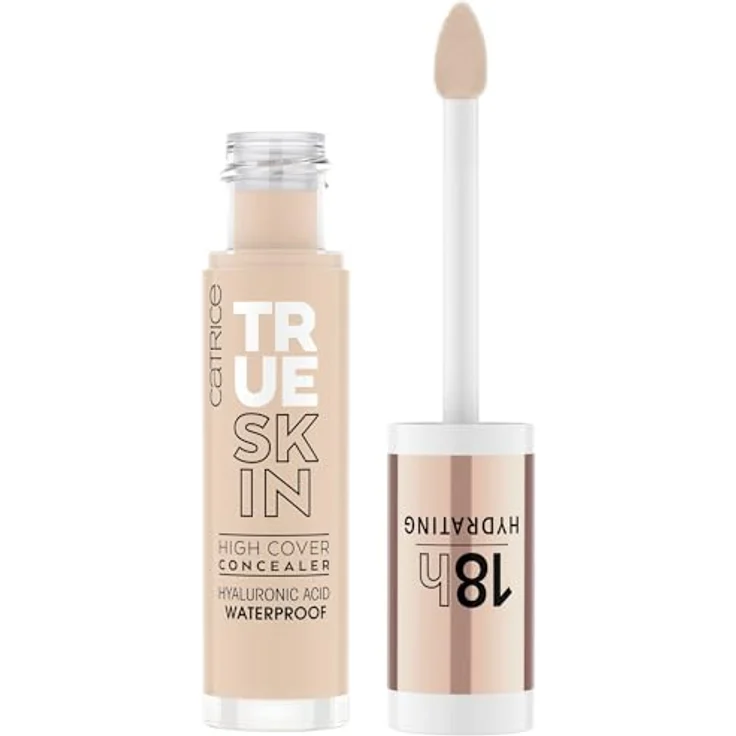 Catrice True Skin High Cover Concealer, Nr. 010, Nude, Anti-Pickel, feuchtigkeitsspendend, natürlich, für trockene Haut, vegan, ölfrei, wasserfest, ohne Alkohol, 1er Pack (4.5ml) – Bild 2