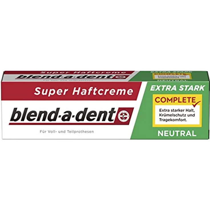 Blend-a-dent Super-Haftcreme Complete extra stark -neutral 12er Pack 12 x 47 g Haftcreme – Bild 4