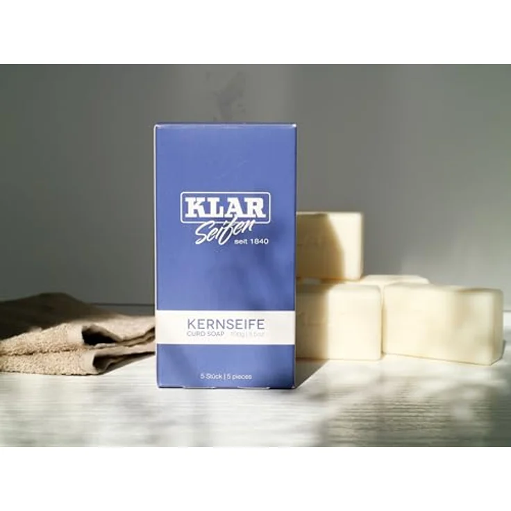 Klar Seifenmanufaktur Kernseife 100 g Palmölfrei für Alle Hauttypen geeignet – Bild 3