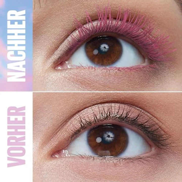 Maybelline New York Pink Wimperntusche für extrem lange Wimpern, Lash Sensational Sky High Mascara, Pink Air, 7,2 ml – Bild 2