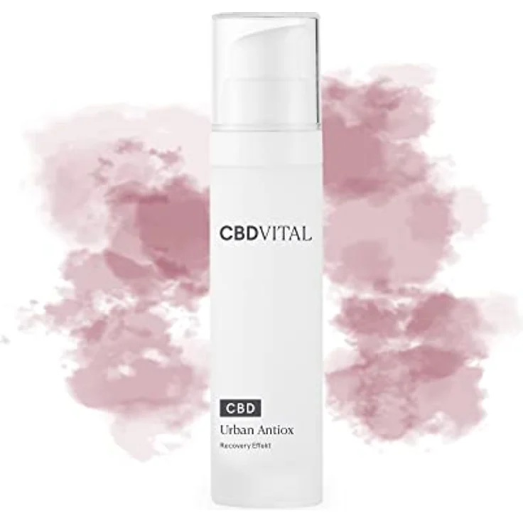 CBDVITAL CBD Urban Antiox, 125 mg Cannabidiol Gesichtscreme mit Hyaluron & Grüntee Extrakt, 50 ml, Unisex, Anti Aging, 100% vegan, BIO Naturkosmetik – Bild 1