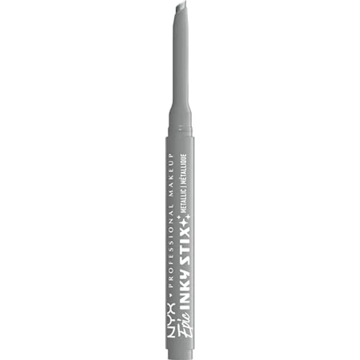 NYX Professional Makeup Epic Inky Stix Gel-Eyeliner, Farbton 16 Silver Shock, 1 g, intensivierte Farbkraft, schnell trocknend, präzise Linieführung