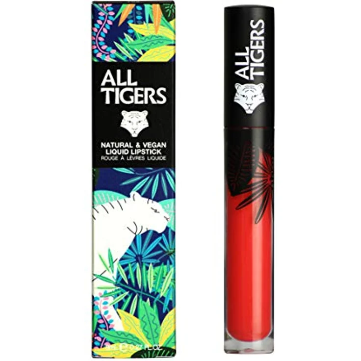 All Tigers Lippen Natural and Vegan Lipstick Lippenstift 784 Coral Pink 8 ml – Bild 2