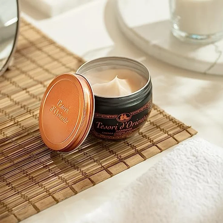 Tesori d'Oriente Körpercreme 'Hammam', 300 ml, aromatische Bodylotion mit Argan-Öl und Orangenblüte, feuchtigkeitsspendende Body Butter für Körper und Sinne – Bild 2