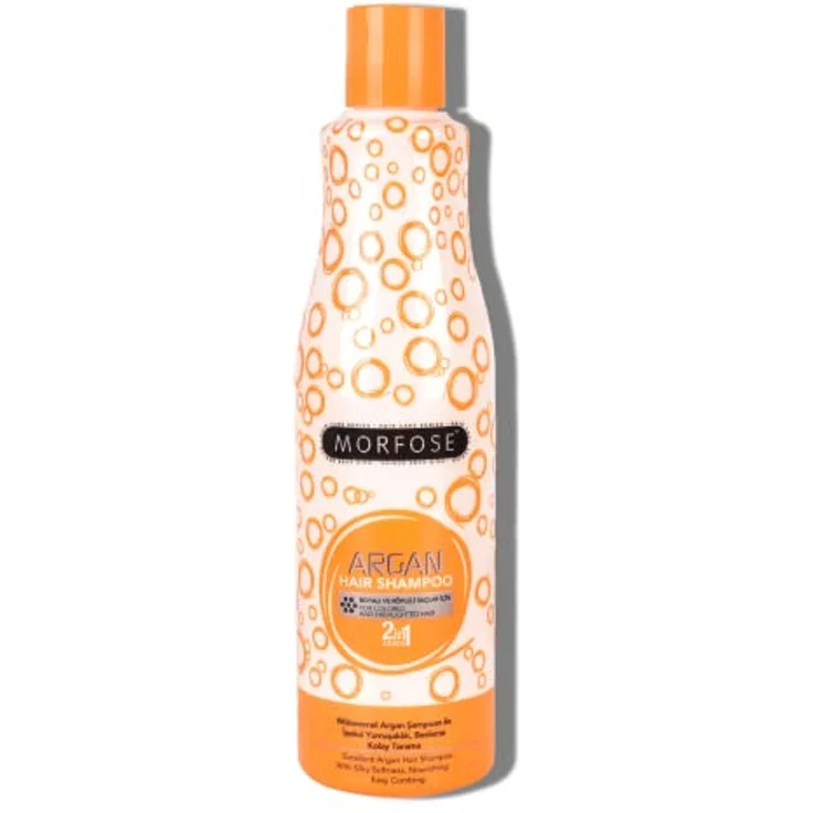 MORFOSE 2in1 Argan Hair Shampoo 500ml - Haarshampoo für gefärbtes und gesträhntes Haar - Seidig weich, pflegend, leicht kämmbar – Bild 1