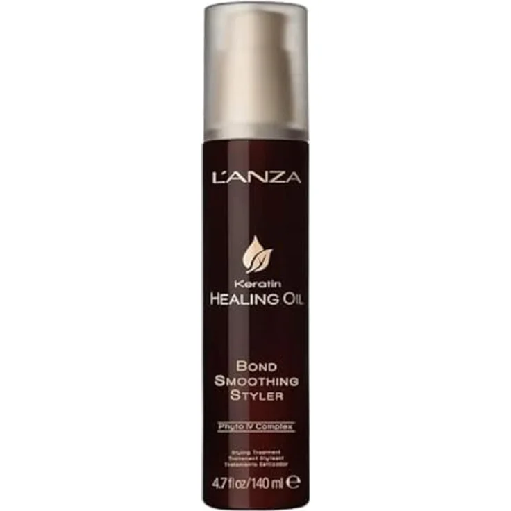 L'ANZA Keratin Haarkur & Stylingcreme, veganes Haarserum mit Phyto IV Komplex, 140 ml, repariert geschädigtes Haar, Spliss-Schutz, schützt vor Hitze und UV-Strahlung