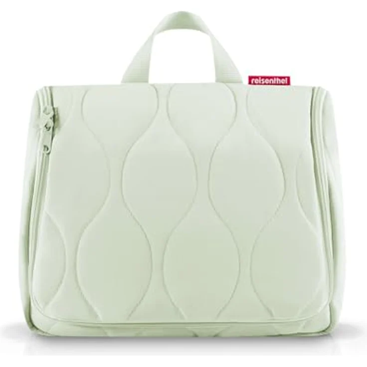 REISENTHEL® toiletbag XL puffer iced matcha, geräumige Kosmetiktasche aus pflegeleichtem Polyamid mit 4l Fassungsvermögen, inklusive Haken und Spiegel – Bild 2