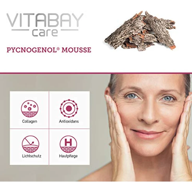 Vitabay Pycnogenol Mousse 50 ml • Mit OPC aus Pinienrinden Extrakt • Fördert Wundheilung • Wirkt gegen Narbenbildung – Bild 4