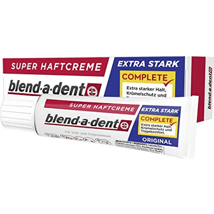 Blend-a-dent Super-Haftcreme Complete extra stark 12er Pack 12 x 47 g Haftcreme – Bild 2