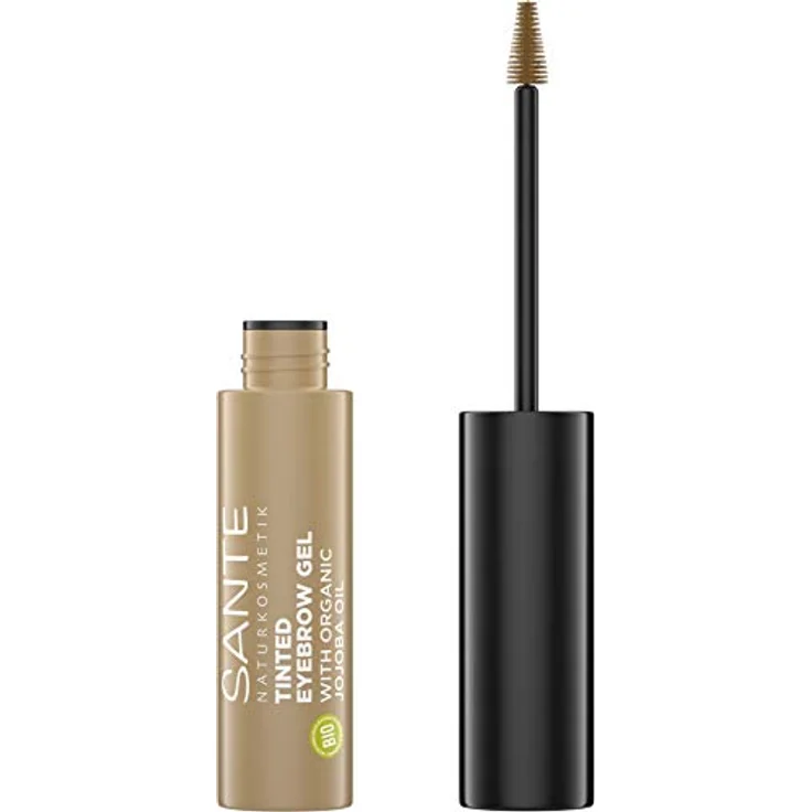 Sante Naturkosmetik Tinted Eyebrow Gel 01 Blondie, Flüssiger Eyebrowmascara für helle Augenbrauenfarbe, Vegan, 3,5ml – Bild 1