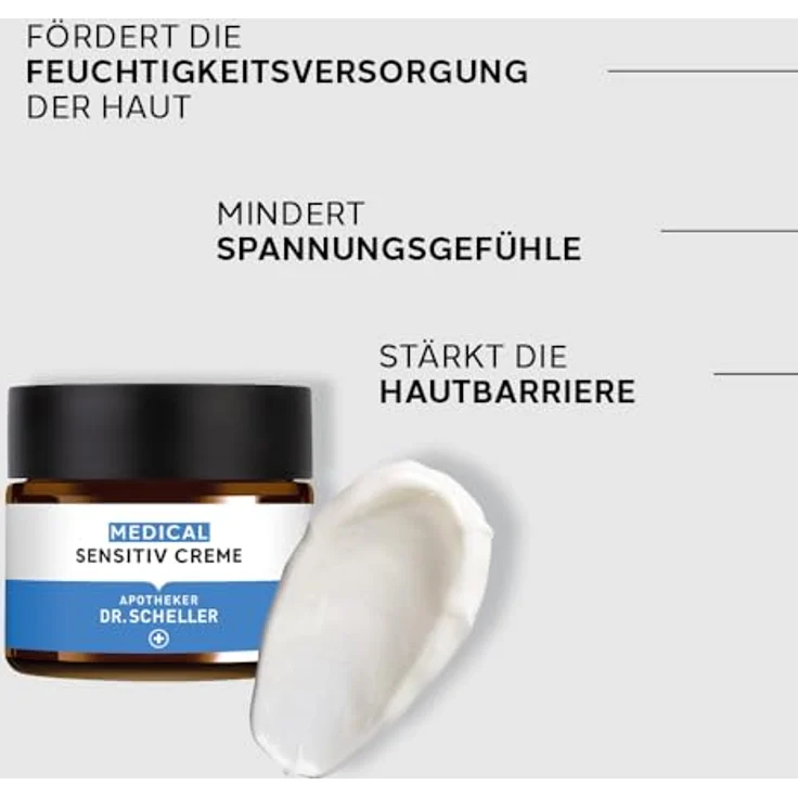 Dr. Scheller Medical Sensitiv Creme, 50 ml - beruhigende Gesichtscreme zur Stärkung der Hautbarriere, Minimierung von Trockenheit und Rötungen – Bild 5