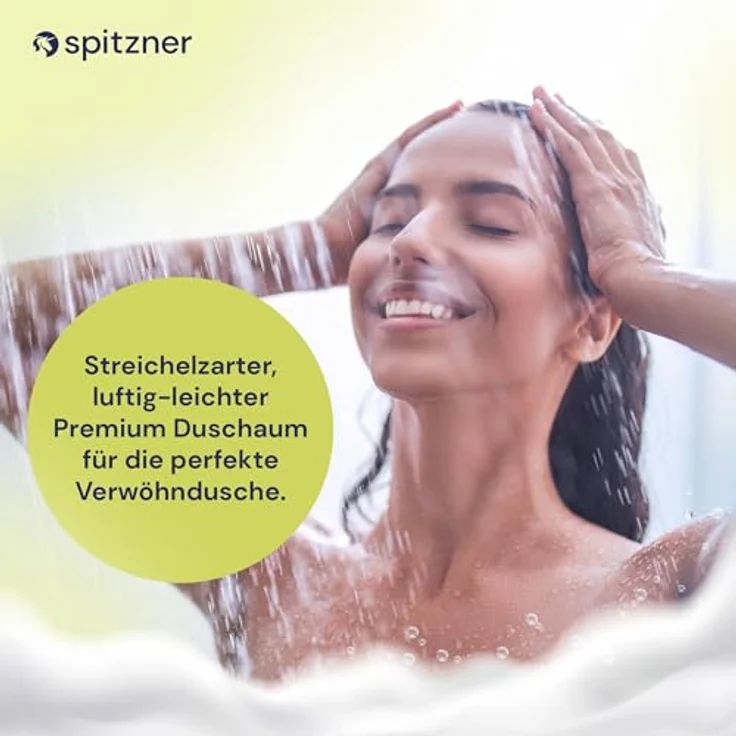 Spitzner Duschschaum Acai-Yuzu, 3 x 150 ml, vitalisierende Wellness-Dusche mit exotischen Power-Früchten, vegan und hautverträglich, sanft reinigender Schaum – Bild 3