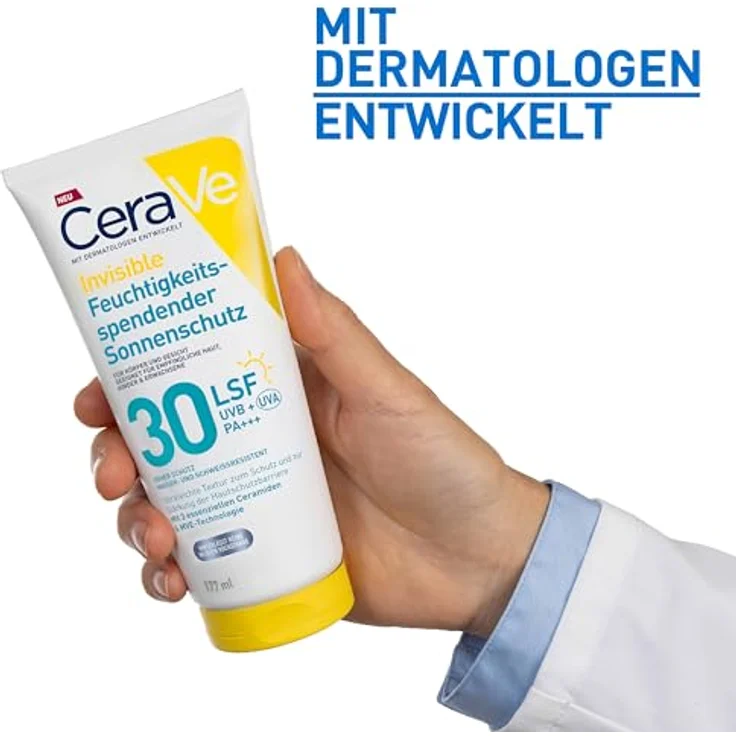 CeraVe Sonnenschutz Körper Lotion mit 24h Feuchtigkeit, SPF 30, 177 ml – Bild 7