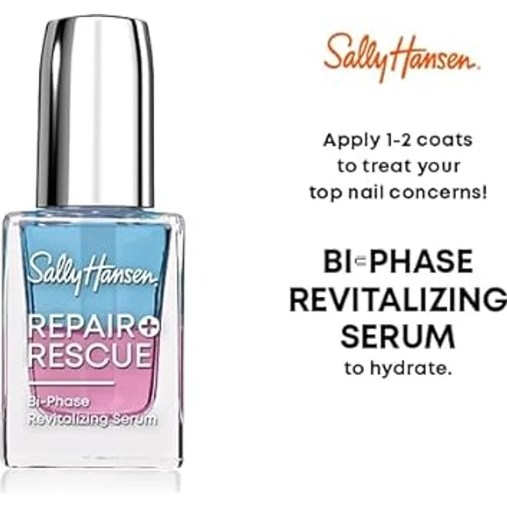 Sally Hansen Repair + Rescue Bi-Phase Revitalizing Serum, biphasisches Revitalisierungsserum, 13,3 ml, kühl und bequem, langlebig, flexible Gestaltung – Bild 3