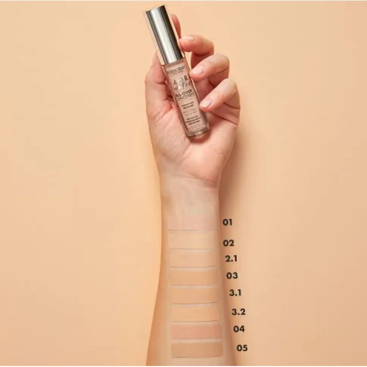 Deborah Milano 24 Stunden Perfect All-Over Concealer, Flüssigkeitskorrektor in 3.1 Nude, hohe Deckkraft, long-lasting und wasserdicht – Bild 3
