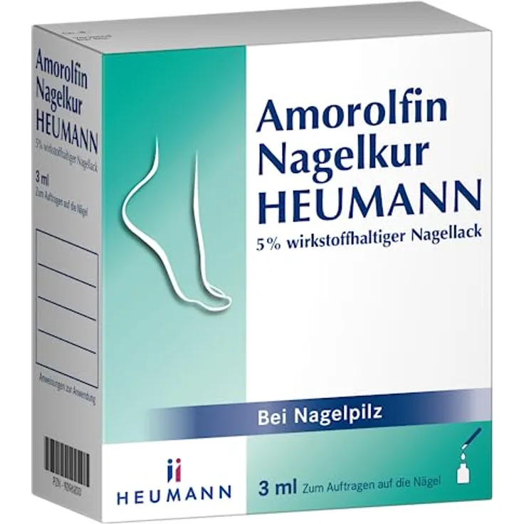 Amorolfin Nagelkur Heumann bei Nagelpilz, 3 ml Wirkstoffhaltiger Nagellack