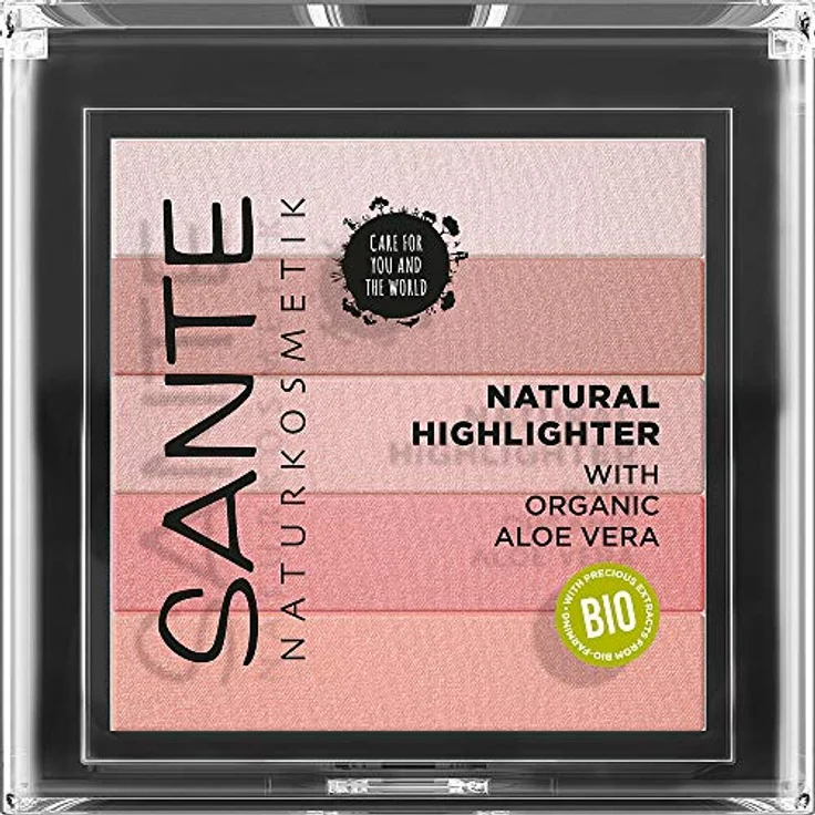 Sante Naturkosmetik Natürlicher Highlighter, Bronzer, Vegan, 02 Rose, 7 g – Bild 1