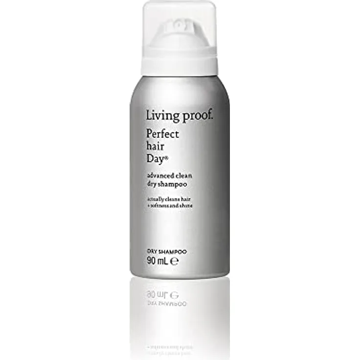 Living Proof Perfect Hair Day Advanced Clean Dry Shampoo | Trockenshampoo absorbiert Öle, Fette und Schweiß für Frische, Glanz und Geschmeidigkeit | Cruelty Free, ohne Silikone, Parabene, Talk | 90ml