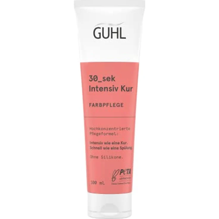 Guhl 30_sek Intensiv Kur - Farbpflege - 100ml - Hochkonzentrierte Pflegeformel - Intensiv wie eine Kur - Schnell wie eine Spülung - Ohne Silikone – Bild 1