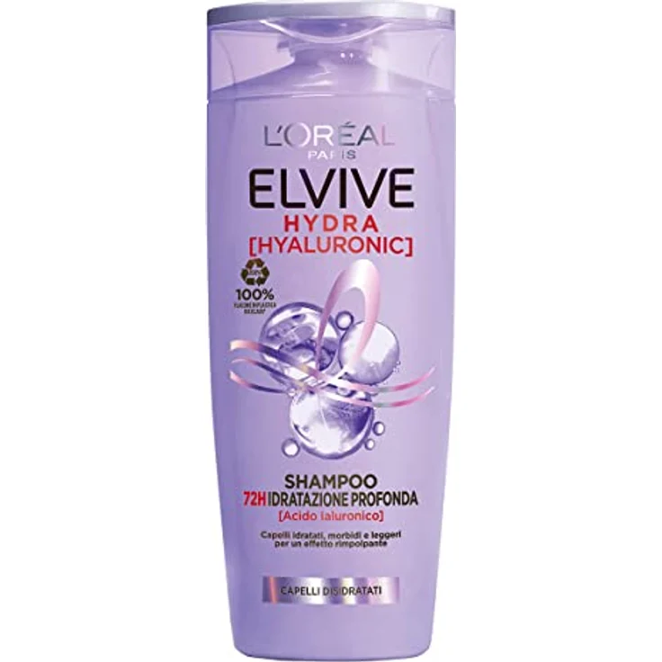 L'Oréal Paris Elvive Hydra Hyaluronic Shampoo 72H Tiefenfeuchtigkeit mit Hyaluronsäure, 300 ml – Bild 1