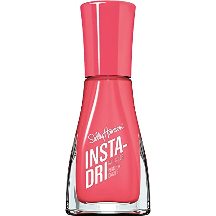 Sally Hansen Insta Dri Nagellack, Rosa(333 Peachy Breeze), 9.17 ml - Schnell trocknender 3-in-1 Nagellack mit bis zu 33% längerem Halt, Schutz vor Absplittern und streifenfreier Farbe in Pink und Peach – Bild 1