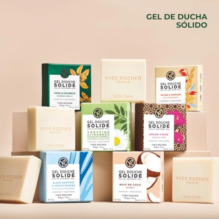 Yves Rocher Feste Duschgel Vanille Bourbon – 92% Natürlich, Vegan, Plastikfrei – 100g, Sanfte Reinigung mit süßem Mandelöl – Bild 5