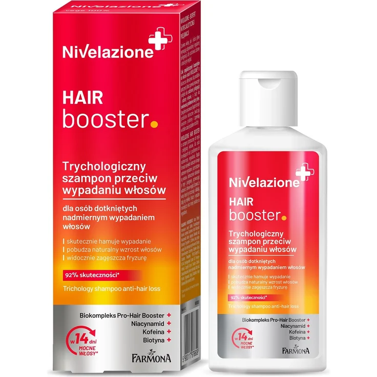 Farmona Nivelazione+ Trichological Hair Booster Shampoo, 100 ml, revitalisierendes Shampoo gegen Haarausfall für Damen
