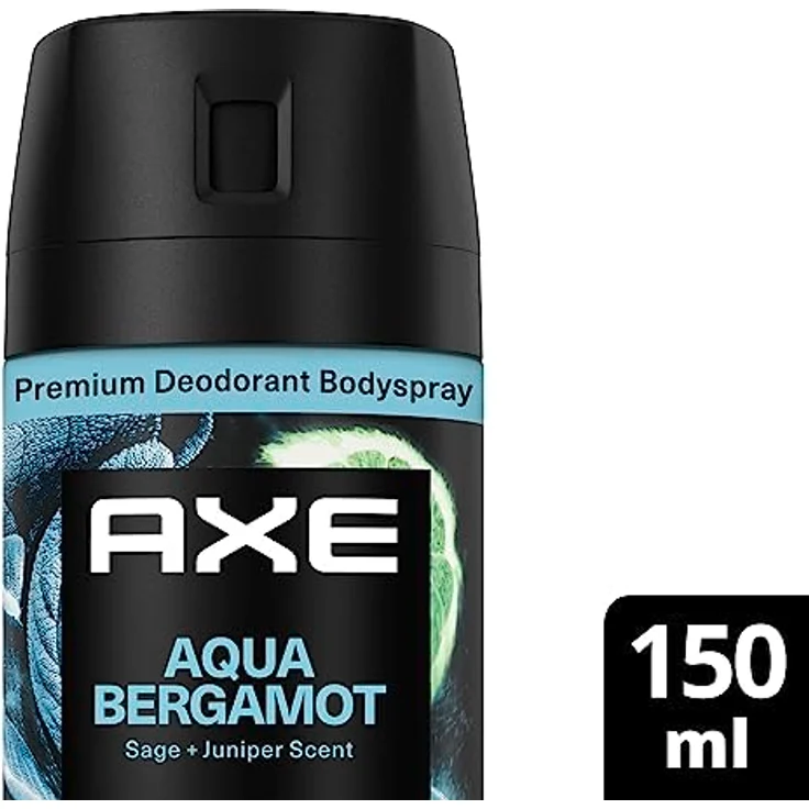 Axe Premium Bodyspray Aqua Bergamot Deo ohne Aluminiumsalze mit 72 Stunden Schutz gegen Körpergeruch 150 ml 1 Stück – Bild 2