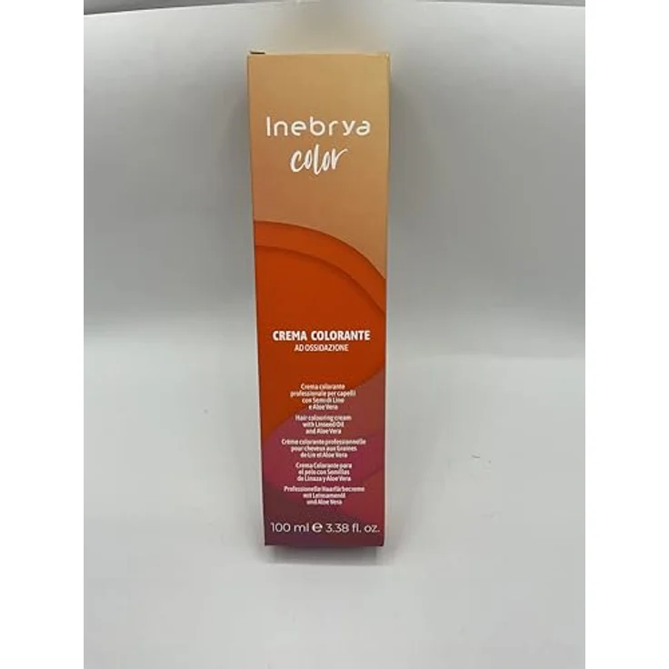 Inebrya Permanente Haarfarbe mit Leinsamen und Aloe Vera 100 ml (- 4.0 braun) – Bild 2