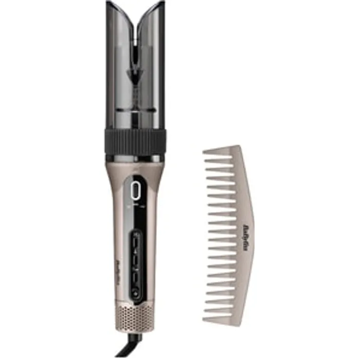 BaByliss Style Secret Air, Automatischer Lockenstab mit 4 Temperatur- und Luftstromstufen, keramikbeschichtet, inkl. grobzackigem Kamm und Aufbewahrungstasche