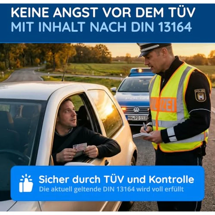 Flexeo KFZ Verbandtasche inkl. Füllung nach DIN 13164 – Bild 5