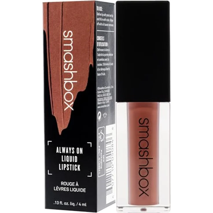 Smashbox Always On Liquid Lipstick, matter Flüssig-Lippenstift in Stepping Out, 4 ml mit hoher Pigmentierung und schnellem Trocknungs-Effekt – Bild 4