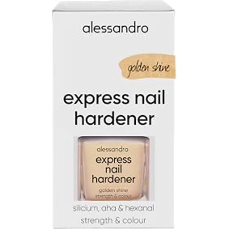 Alessandro Express Nail Hardener, Nagelpflege Nagellack für Damen, 10 ml, stabilisiert und schützt Naturnägel mit Diamantstaub