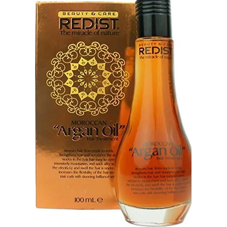 Redist Moroccan Argan Oil 100ml Glasflakon | Arganöl | Haarpflege Öl | Leave-in Pflege Treatment | Friseur haaröl | kopfhaut öl | arganöl gesicht | conditioner haar | Argan Sac Yagi