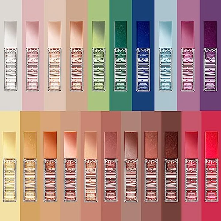 NYX Professional Makeup Ultimate Glow Shots Lidschatten, 7,5 ml, Farbe 16 - $ix Fig$, flüssig-cremige Textur mit glossy-glitzerndem Finish, mit Vitamin C, Papaya und Koffein – Bild 6