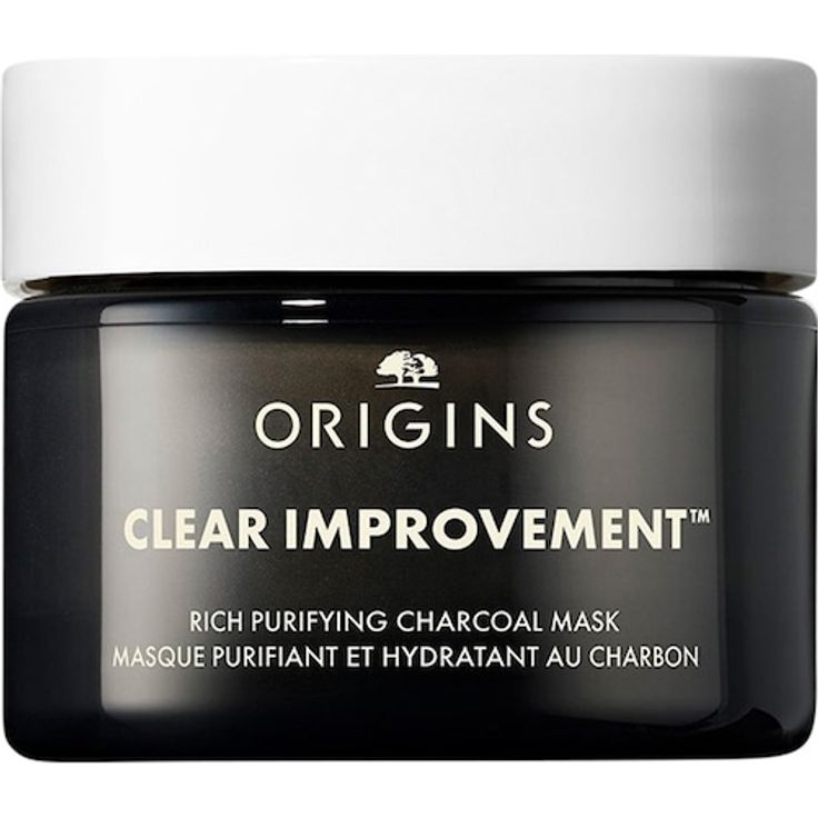 Origins Clear Improvement Rich Purifying Charcoal Mask, Aktivkohle-Gesichtmaske für alle Hauttypen, 30 ml