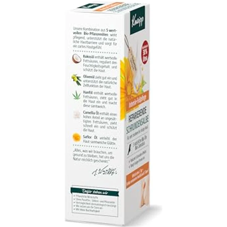 Kneipp Reparierende Schrundensalbe, 30% Urea Intensiv-Fußpflege mit Bio-Calendula, für Diabetiker geeignet, 50ml – Bild 3