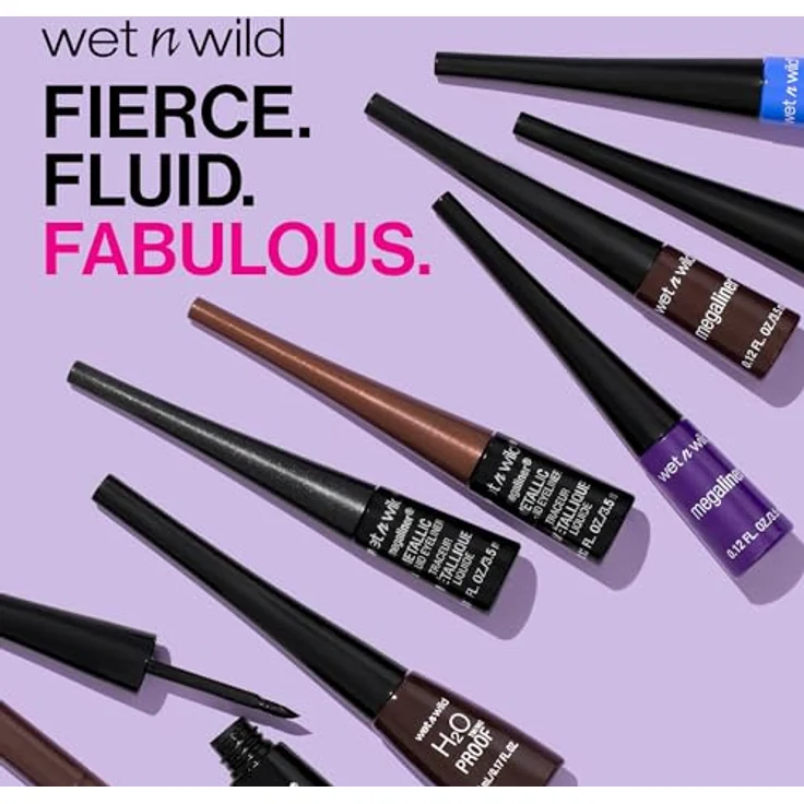 WetnWild Augen Make-up Liquid Eyeliner Black Sparkle 3,5 ml, flüssige Konsistenz – Bild 2