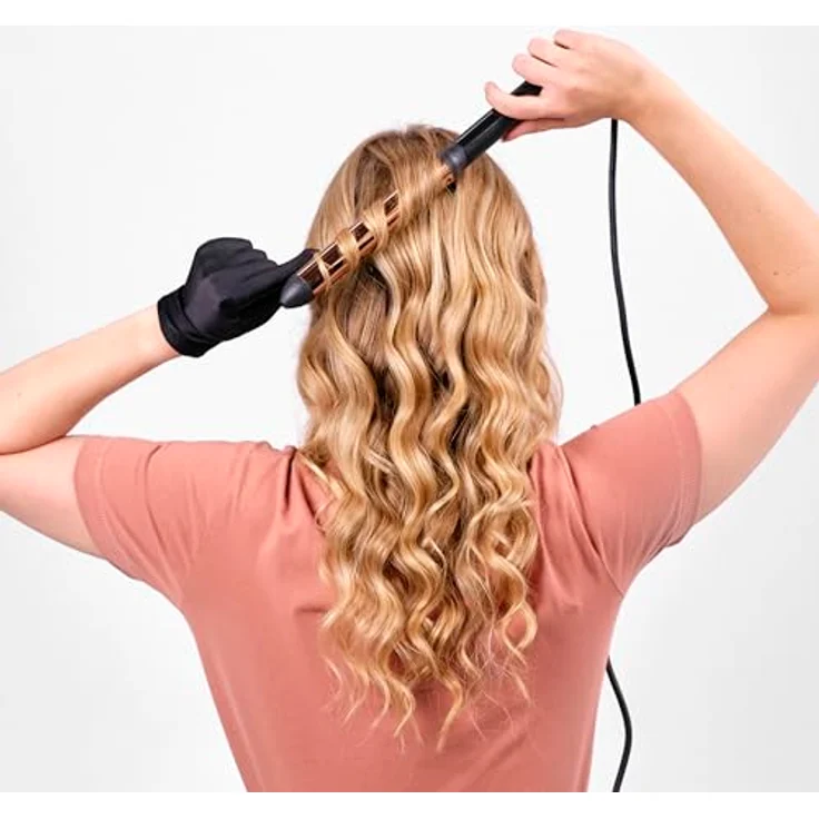 BaByliss Lockenstab C455E Salon Air Brilliance, Titanium-Keramik-Beschichtung 28 mm Aufsatz-Durchmesser Advanced Ceramics Heizsystem – Bild 11