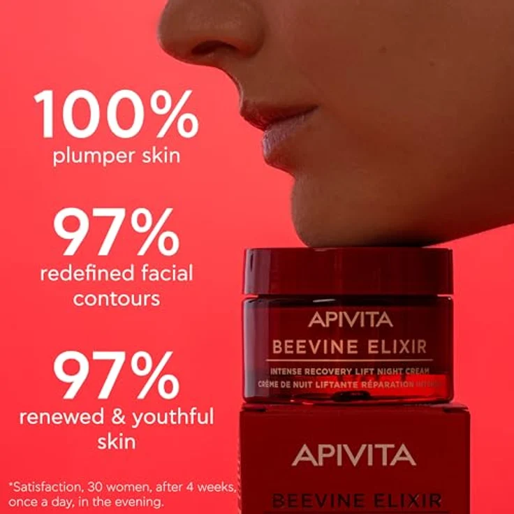 Apivita Beevine Elixir Night Cream, festigende Nachtcreme mit revitalisierender Wirkung, 50 ml – Bild 4